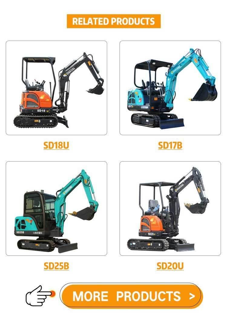 CE EPA China Mini Hydraulic Excavators Small Mini Excavator 1ton Cheap Price for Agricultural Excavator