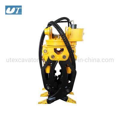 Excavator Hydraulic Rotating Grapple Wooden Grapple Log Grapple Stone Grapple