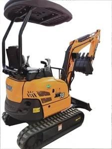 Rhinoceros Xn18 High Performance Internal Combustion Drive 2.3km/H 1.5km/H Mini Bucket Excavator