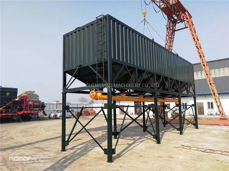 Ready Mix Concrete Plant Mobile Portable Steel Bulk Cement Silo for Cement