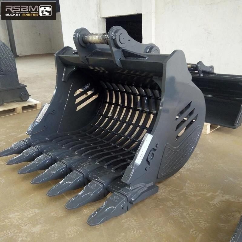 24" Excavator Rock Riddle Bucket with 40mm Pins