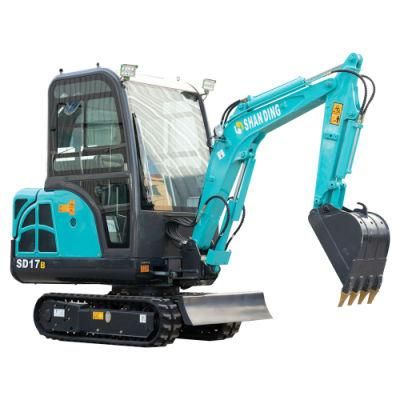 1.5 Ton Small Cheap Hydraulic Household Crawler Mini Excavators