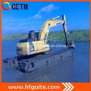 Marsh Buggy Excavator for Deepening of River