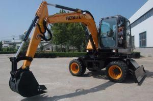 Hengte Wheel Excavator Ht75W From China