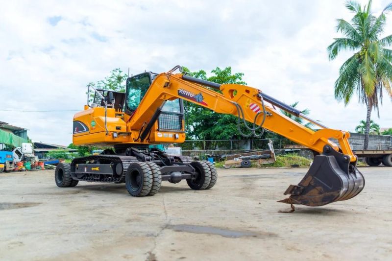 China Xiniu X9 Mini Wheel Crawler Excavator 9 Ton for Sale