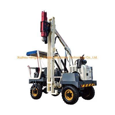 Ramming Machine Can Pile Driving Rotary Pile Borehole for Highway Guardrail