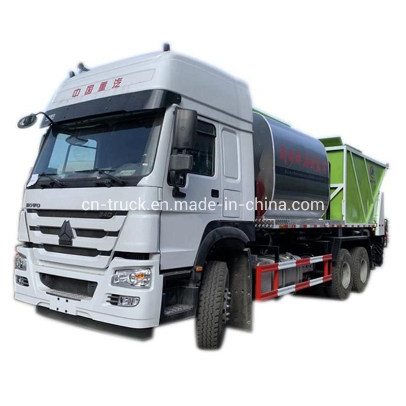 HOWO 12wheels 8X4 20mt Bitumen Gravel Spreader Chip Sealer Truck
