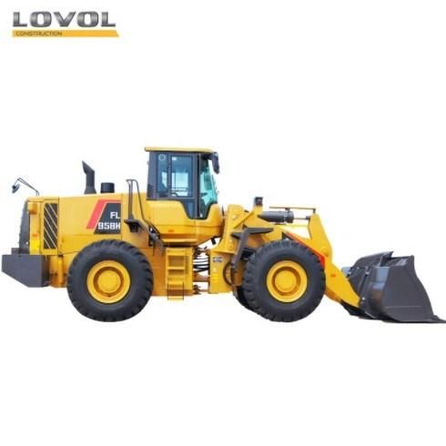 Foton Lovol 5 Ton Wheel Loader FL958h with Rock Bucket in Africa