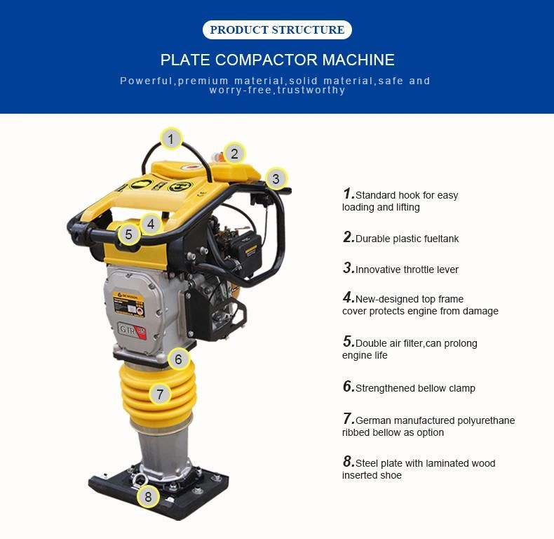 Double Air Filter Road Tamping Rammer