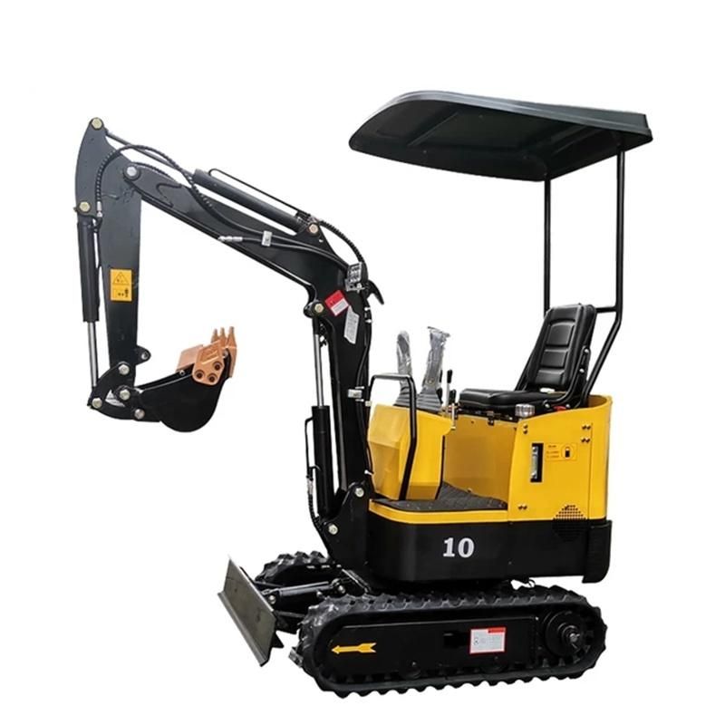Chinese Cheap Price 1.0 Ton Small Excavator Kleine Bagger with Quality Engine Rubber Track for Garden