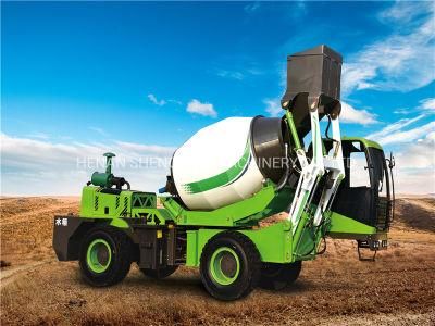 Promotion Wheel Self Loading Mobile Concrete Mixer Truck with 1.8m3 2.6m3 3.2m3 4m3 5.5m3 Capacity From China
