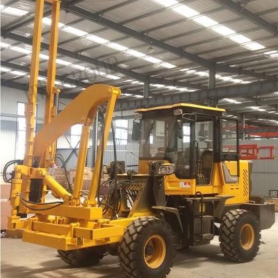 Guardrail Post Hammer Piling Rig Hydraulic Piles Driving Machine