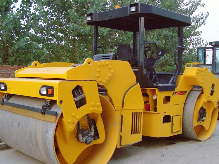 Shantui 10ton Mini Double Drun Vibratory Road Roller Srd10