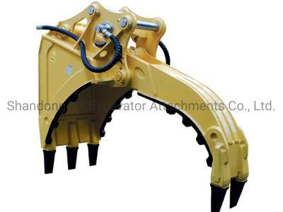 Hydraulic Excavator Thumb Bucket, Grab Bucket with Thumb