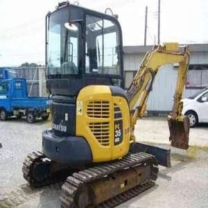 Good Condition Mechanical Minitype Crawler Used Excavator Komatsu35 with Closed Cabin