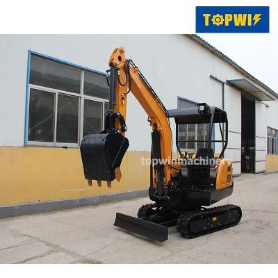 1.8ton Mini Excavator with Hammer Used in Farm Home Garden Narrow Place