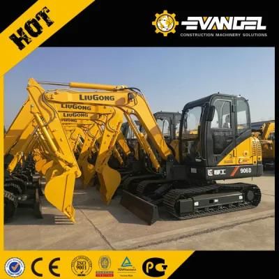 Liugong Mini Hydraulic Cralwer Excavator Clg906D for Mining Excavator