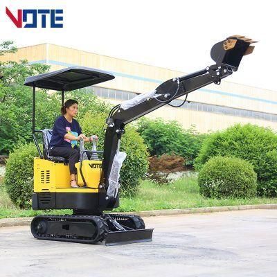 W Mini Excavator Prices 1000 Kg 1 Ton Excavators Small Digger with CE EPA for Sale Bagger