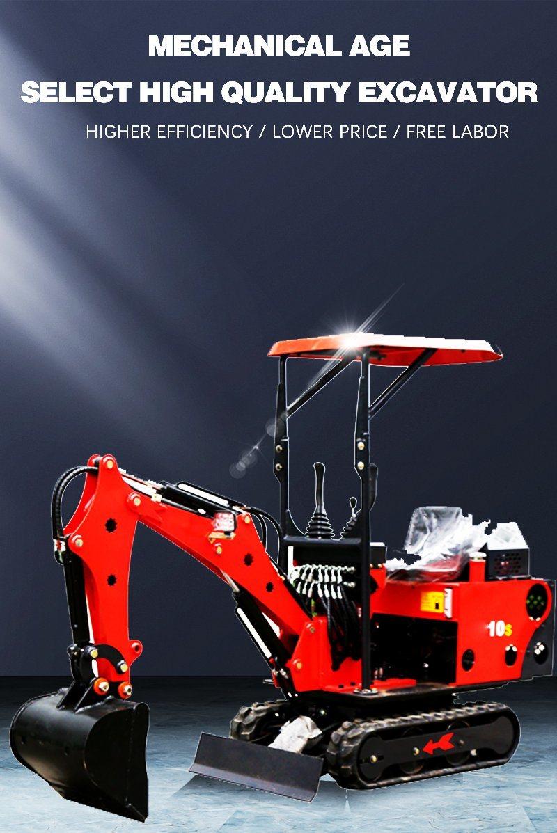 2022 Hot Sale Preferential Price 1ton Small Garden Municipal Construction Mini Hydraulic Crawler Excavator