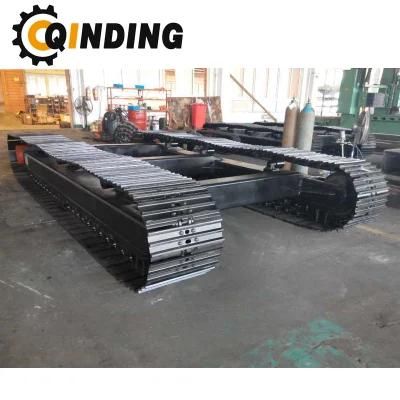 Qd St-15t 15ton Steel Track Undercarriage Chassis Assambly for Mini- Excavator, Pipelayers, Crane 3159mm X 693mm X 450mm