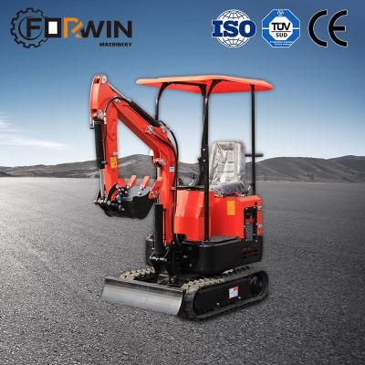 EPA CE New Fw10A Crawler Hydraulic Mini Excavators Mini Digger Amphibious Excavators with Excavator Parts Factory with Yanmar Engine