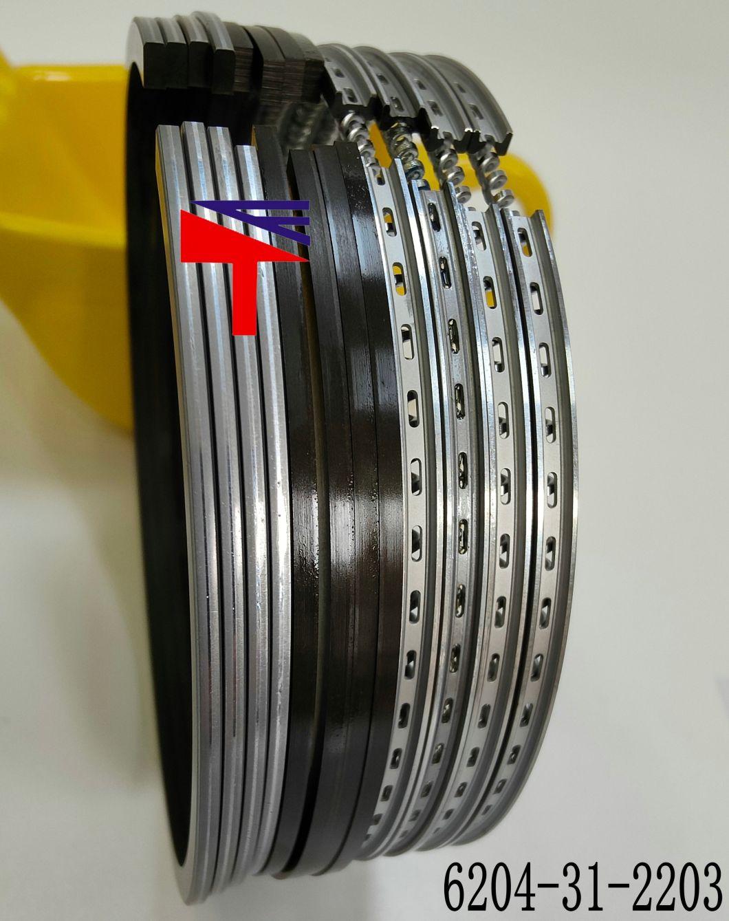 High Quality Diesel Engine Mechanical Parts Piston Ring 6204-31-2203 for Excavator Parts PC60-3-5-6 Engine Parst 4D95 Generator Set