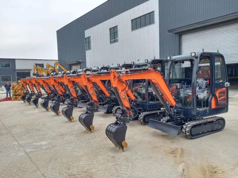 China Mini Digger Garden Farm Hydraulic Crawler Backhoe Mini Excavators with Spare Parts Factory Price for Sale