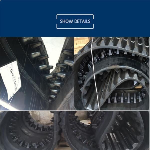 Strong Rubber Track for Mini Excavator and Small Robot (130X72X29)