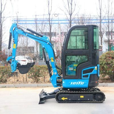 China Excavator Efficient Hydraulic Crawler Mini Diggers Excavator 1 Ton Price Free Shipping 1.2 Ton Mini Excavator 1.8 Ton