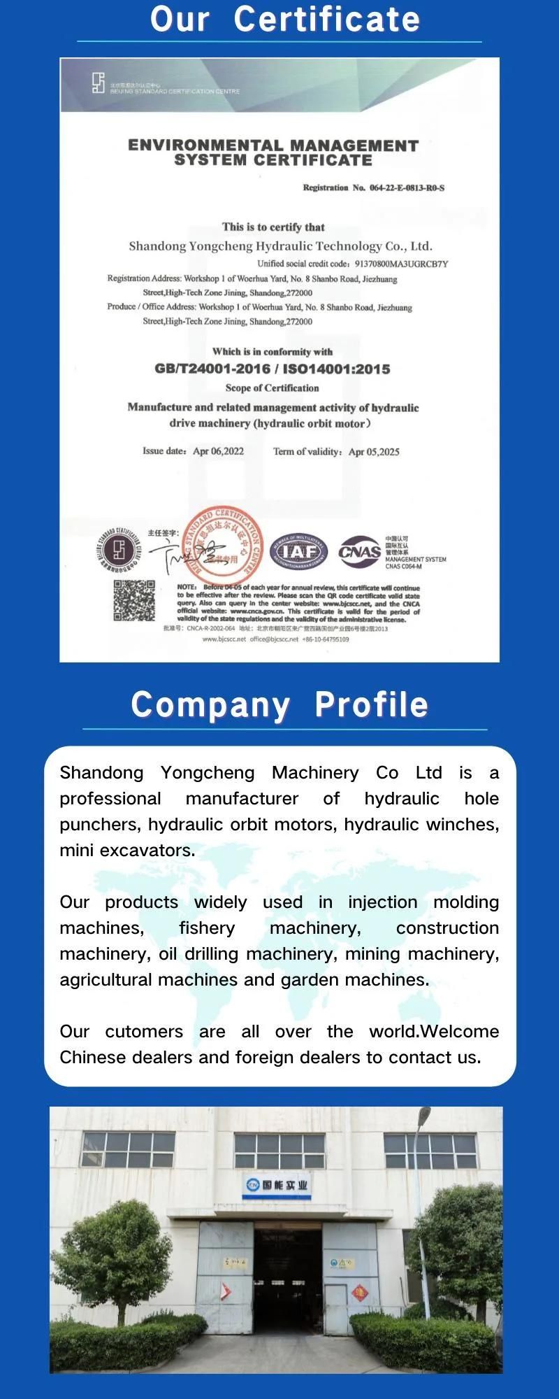 Ball-Bearing Shaft Distribution Spool Valve Roll Orbital Motor