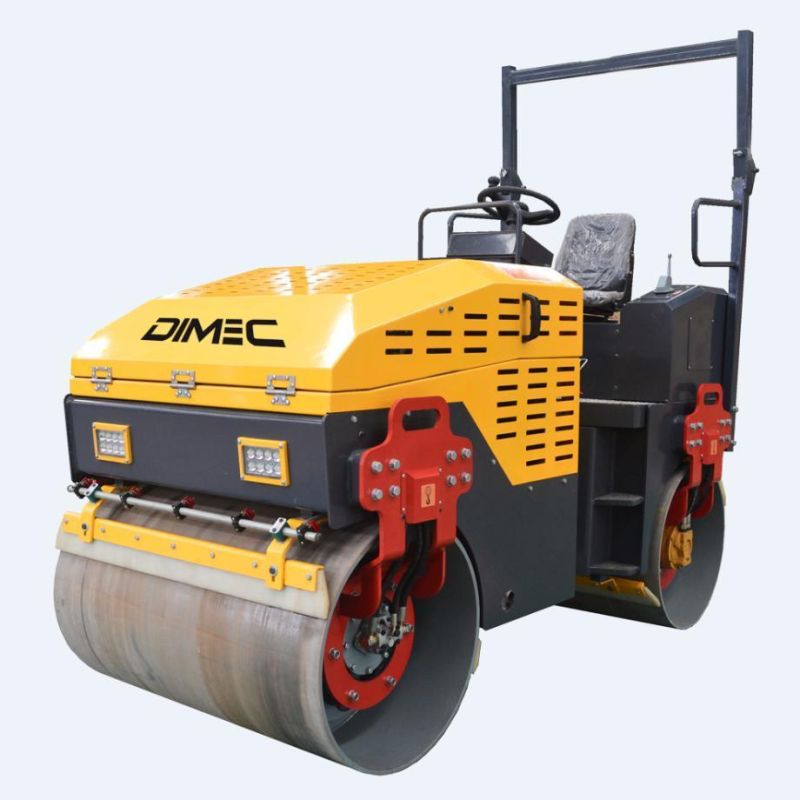 Pme-R3000 3 Ton Double Wheels Vibratory Road Roller with Driver Set