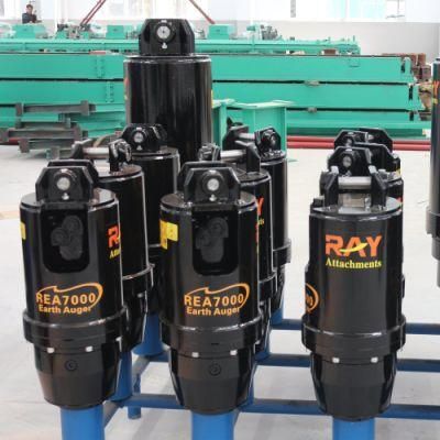 Excavator Mini Earth Auger Hydraulic Rotary Drive Head with Motor