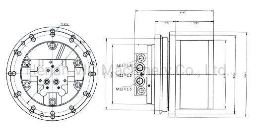 Construction Machinery Hydraulic Tavel Motor