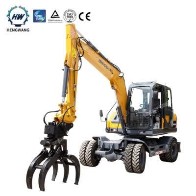 8 Ton Diesel Hydraulic Wheel Digger for Philippines