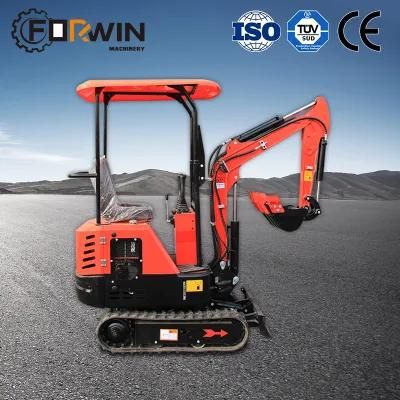 EPA Small Micro Digger Machinery Hydraulic Excavators Crawler Mini Excavator 1t Factory Cheaper Price with Kubota Engine and CE