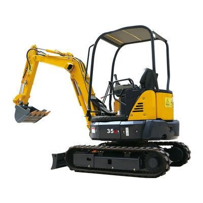Fw35u Household Trencher Agricultural Small Digging Machine EPA Mini Excavators with Narrow Bucket/Leveling Bucket for Sale