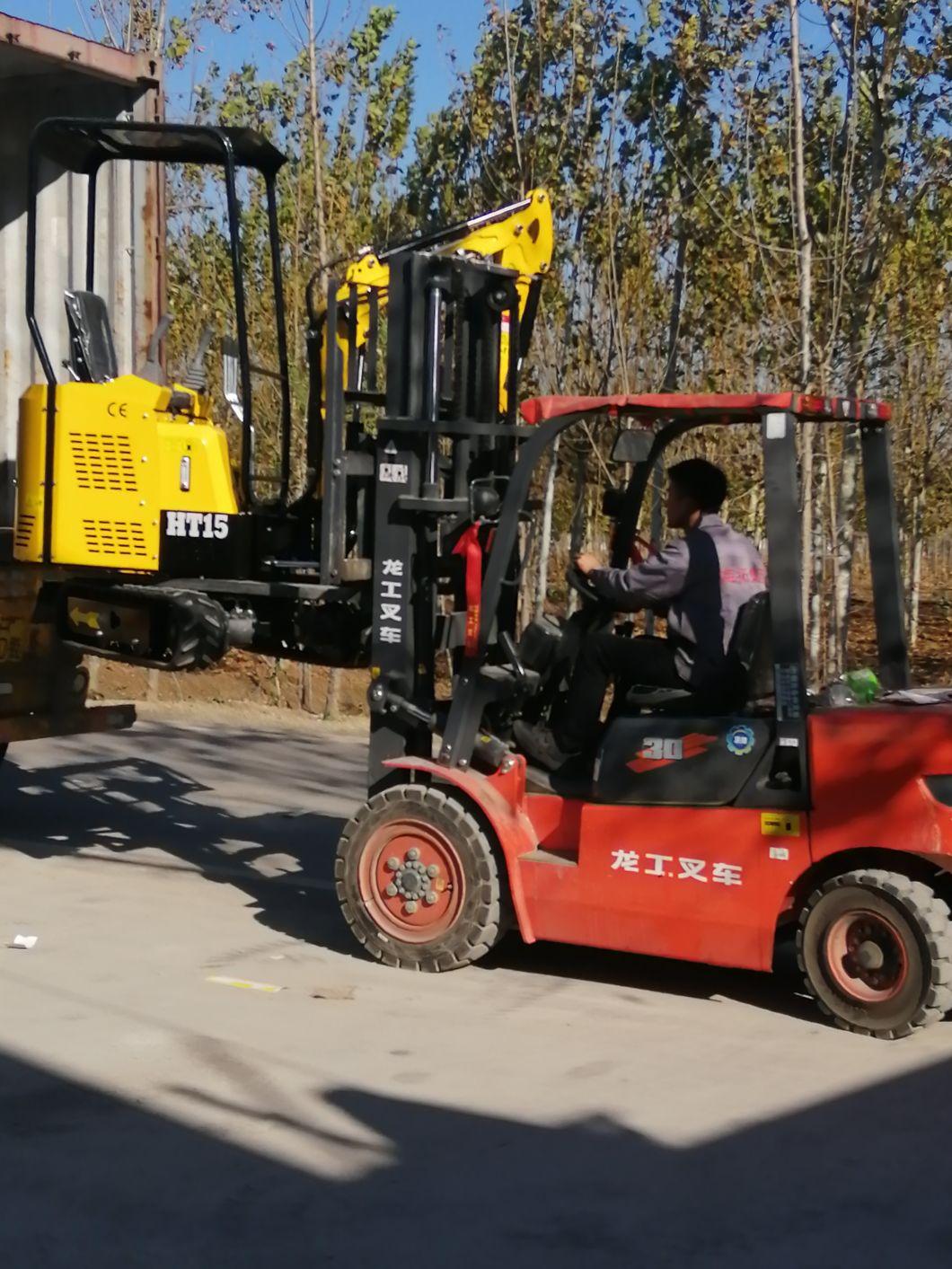 High Quality Ht15 Crawler Excavator Mini 1.5tons Mini Digger for Sale