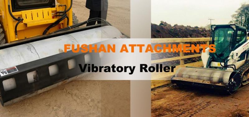 Skid Steer Loader Attachment Vibratory Roller