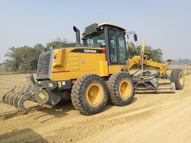 Gr165 Motor Grader with Ripper and Blade with CE for Sale