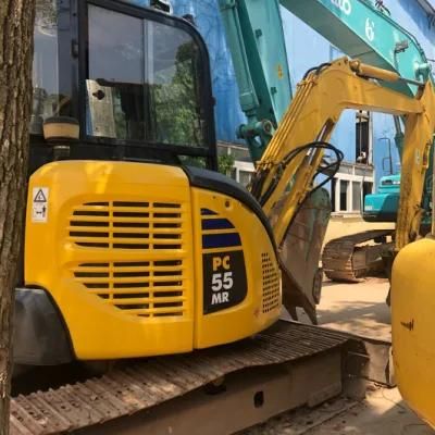 Used Original Komatsu PC55mr High Performance Hydraulic Japanese Excavator 5 Ton for Sale