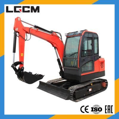 Lgcm Rubber Track Mini Excavator 4ton Small Digger Bucket Hydraulic Excavator with Dozer