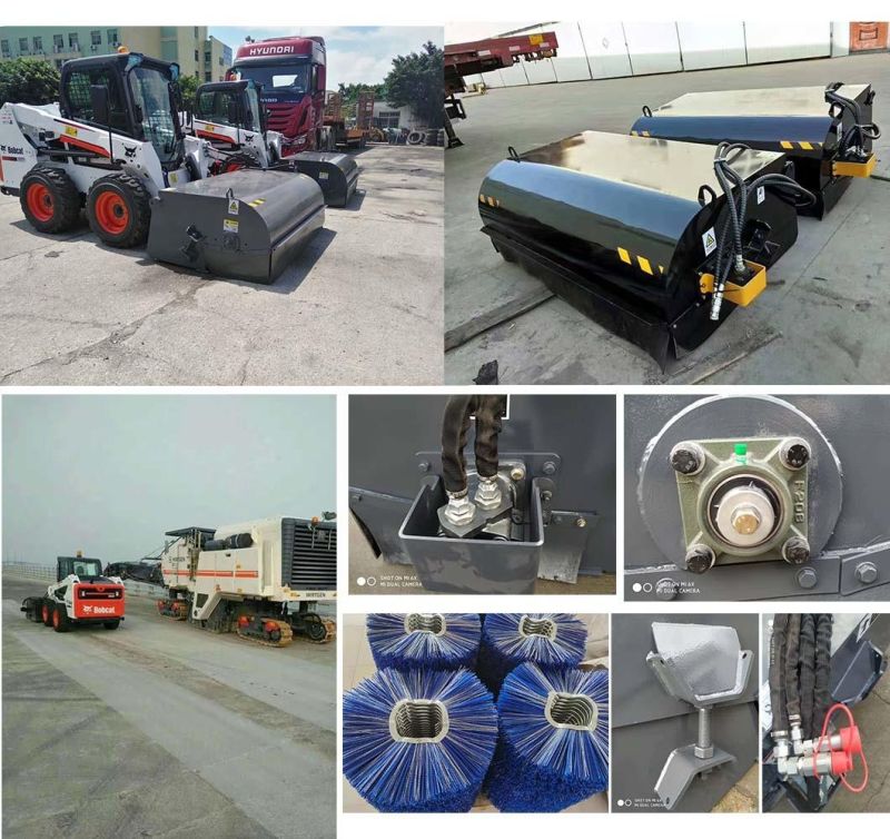 Skid Steer Loader Broom Sweeper with Good Price