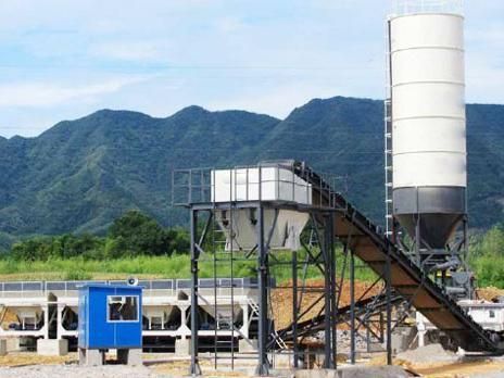 Hzs40 Small Concrete Mixing Plant 40m3/H Mobile Concrete Batching Plant