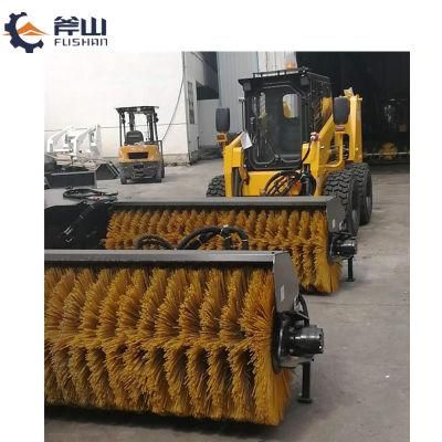 Skid Steer Loader Attachment Hydraulic Angle Broom Sweeper for Sale