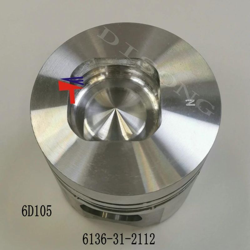 High-Performance Diesel Engine Engineering Machinery Parts Piston 6136-31-2112 for Engine Parts S6d105 Generator Set