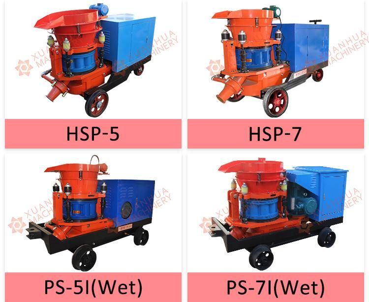 Factory Direct Sales Damp Concrete Shotcrete Spraying Machine