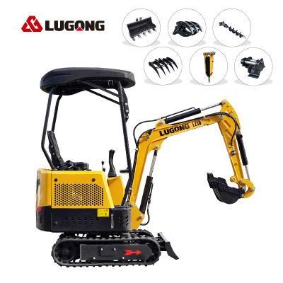 Backhoe Small-Scale Lugong Excavators with Cabin