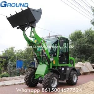 Moving Fast 0.8ton mini loader with four wheels for engineering use