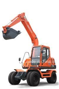 Wheeled Excavator with 8.5 T Weight and 0.4m3 Bucket Construction Machinery
