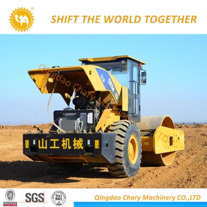 Sem518 Single Drum Hydraulic Vibration Roller New Single Drum Soil Compactor